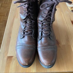Leather Combat Boots
